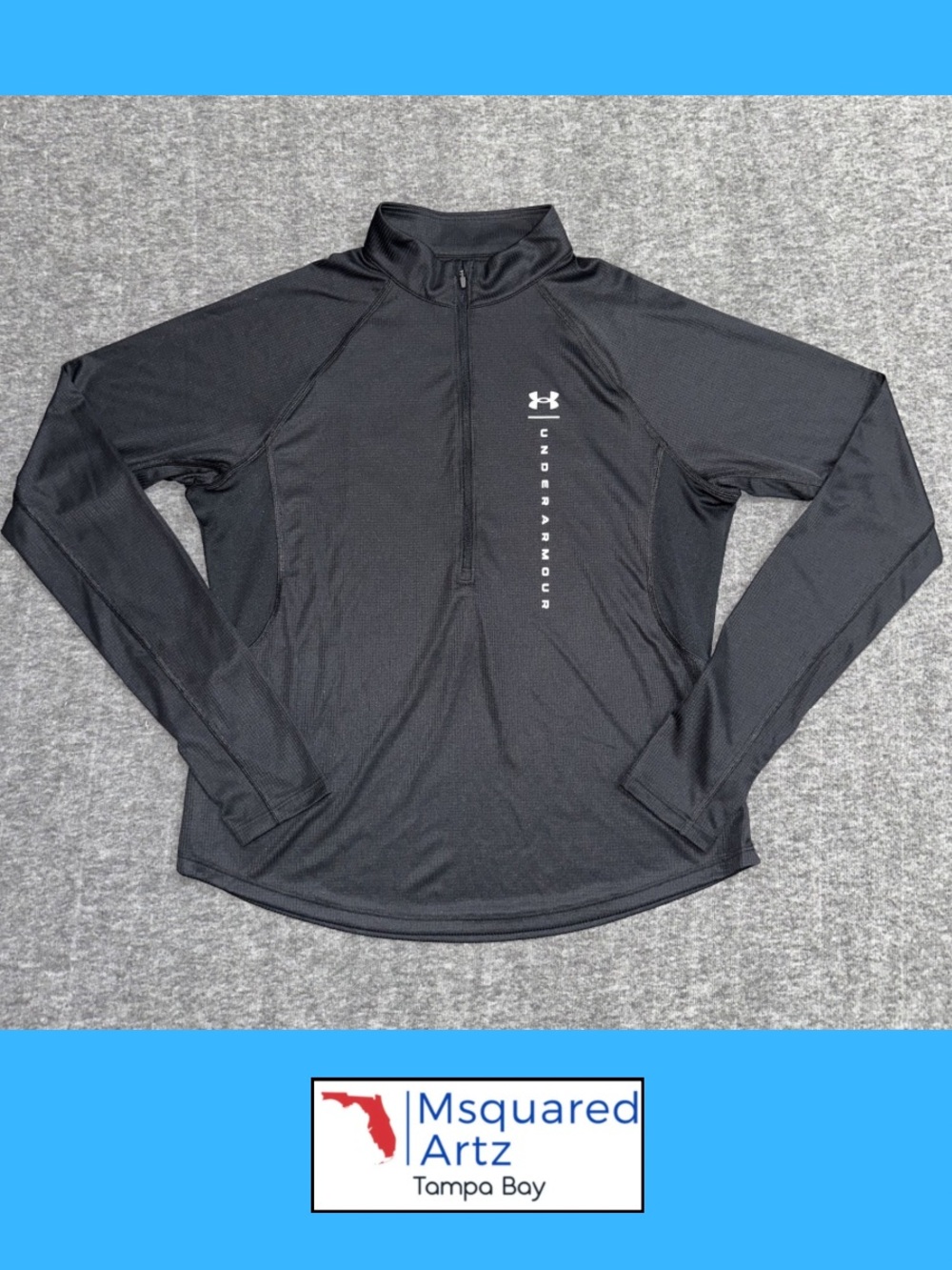 Under Armour HeatGear Black Fitted Quarter Zip Women’s XL Pullover